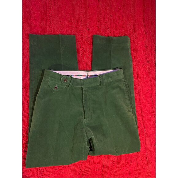 Vintage Polo Ralph Lauren Men’s Holiday Green Corduroy pants 32/30 - Picture 1 of 16